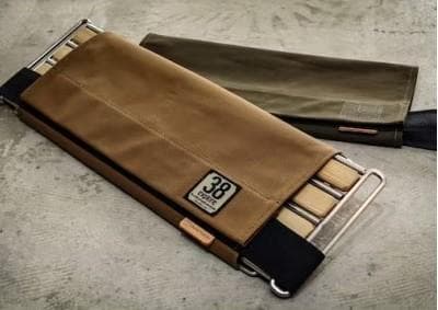 A38grate ウッドテーブルとロストルとケースが組み合わされた多機能テーブル