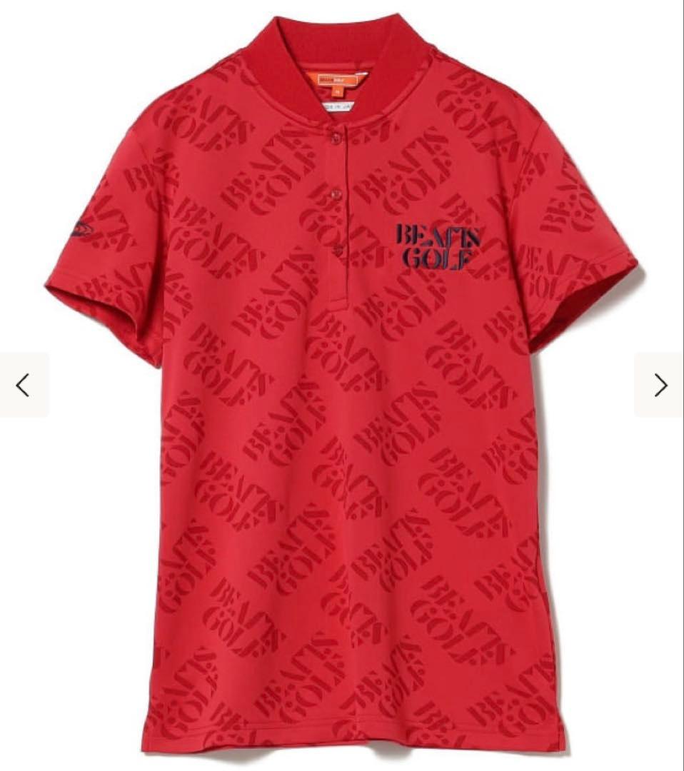BEAMS GOLF サークルロゴ ジャカードポロシャツ