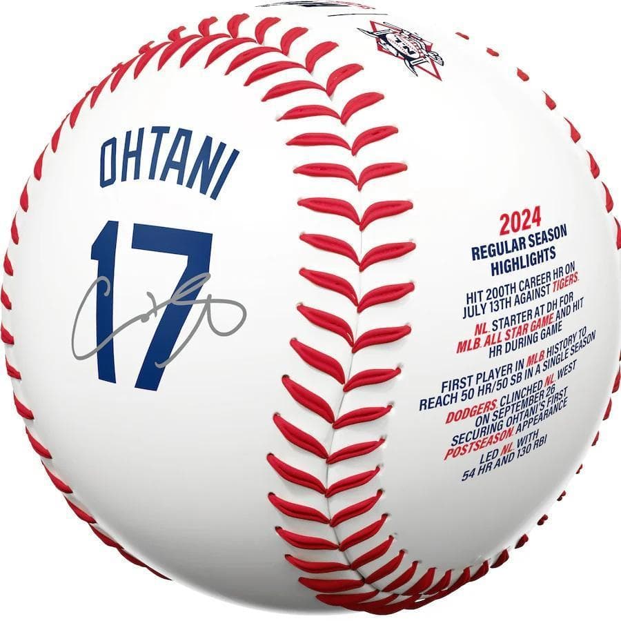 【海外限定】大谷翔平 2024 MVP記念ボール LAドジャース MLB公式