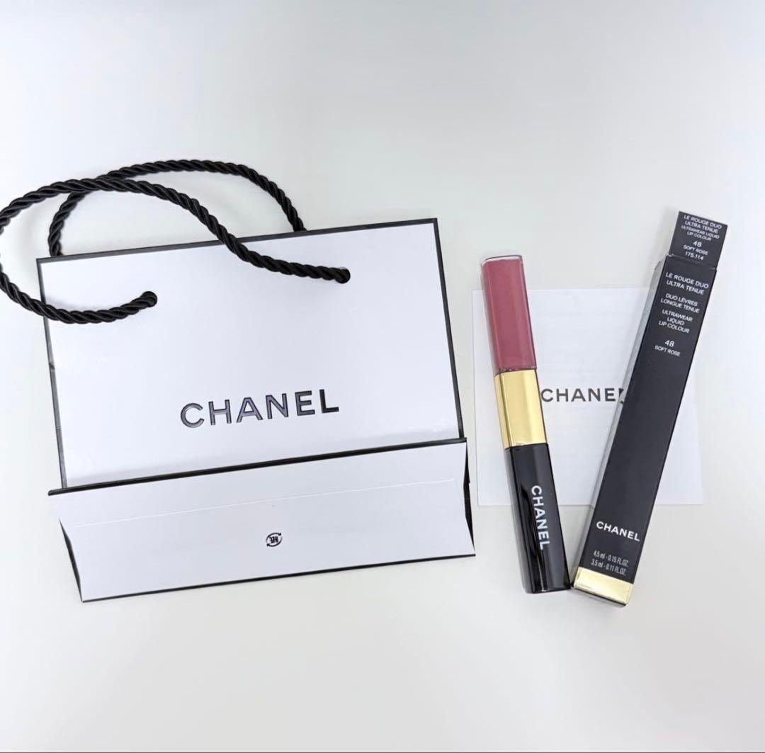 シャネル CHANEL ルルージュデュオウルトラトゥニュ48 リップソフトローズ