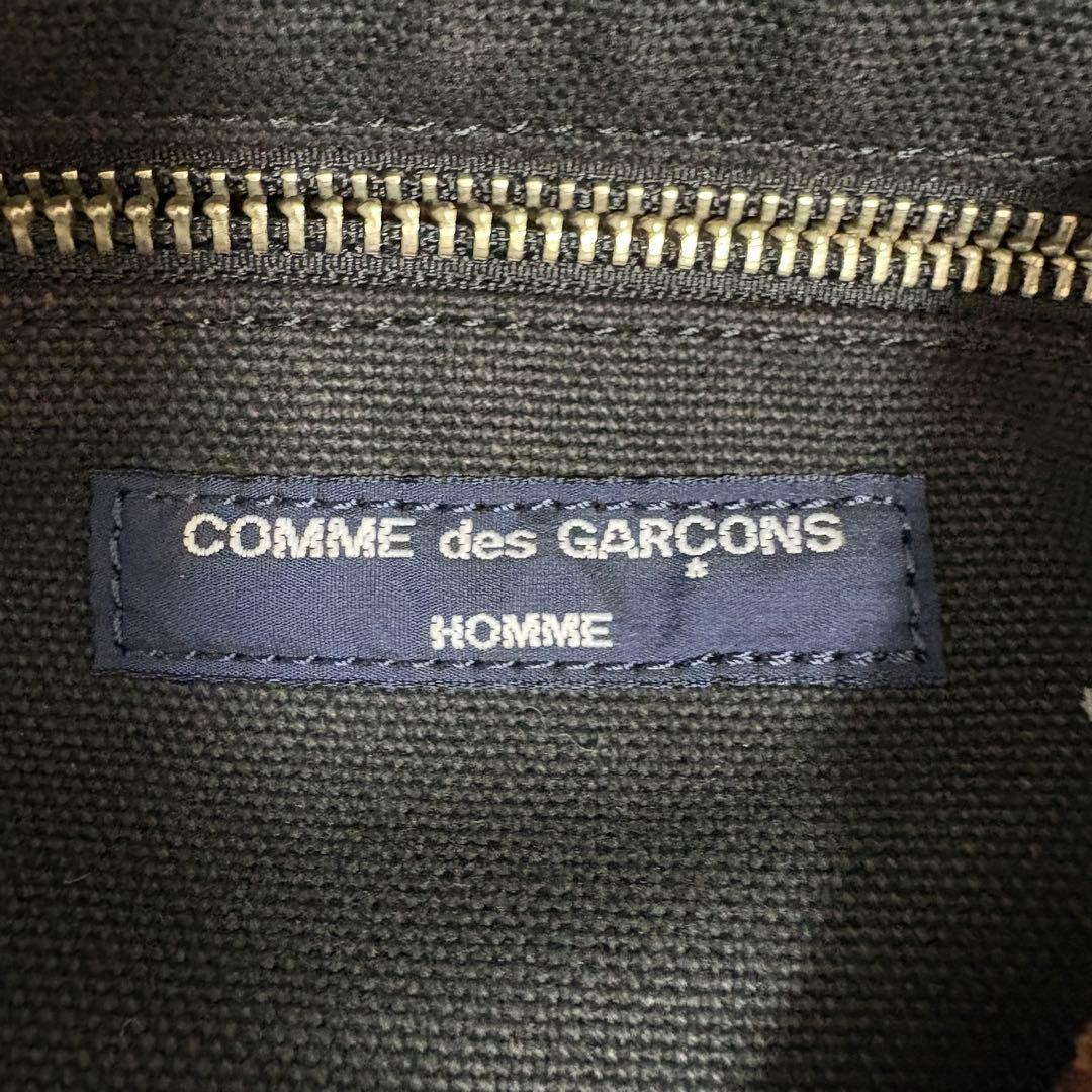 コムデギャルソンオム トートバッグ A4収納 ウール　レザー 肩掛け アーカイブ