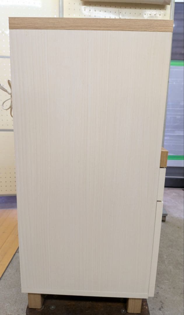 フレンチカントリー風 レンジボード CARINA 引き出し コンセント