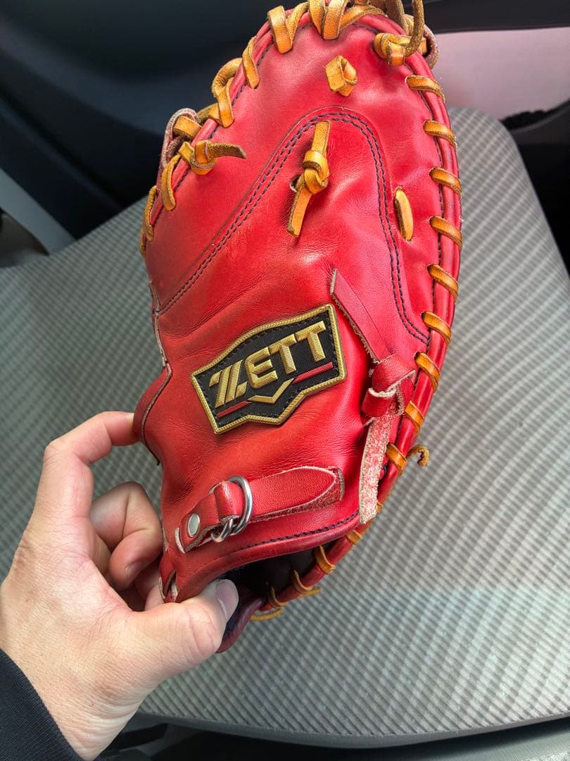 ZETT プロステイタス 捕手用 硬式 型付け途中 まだ硬さあり