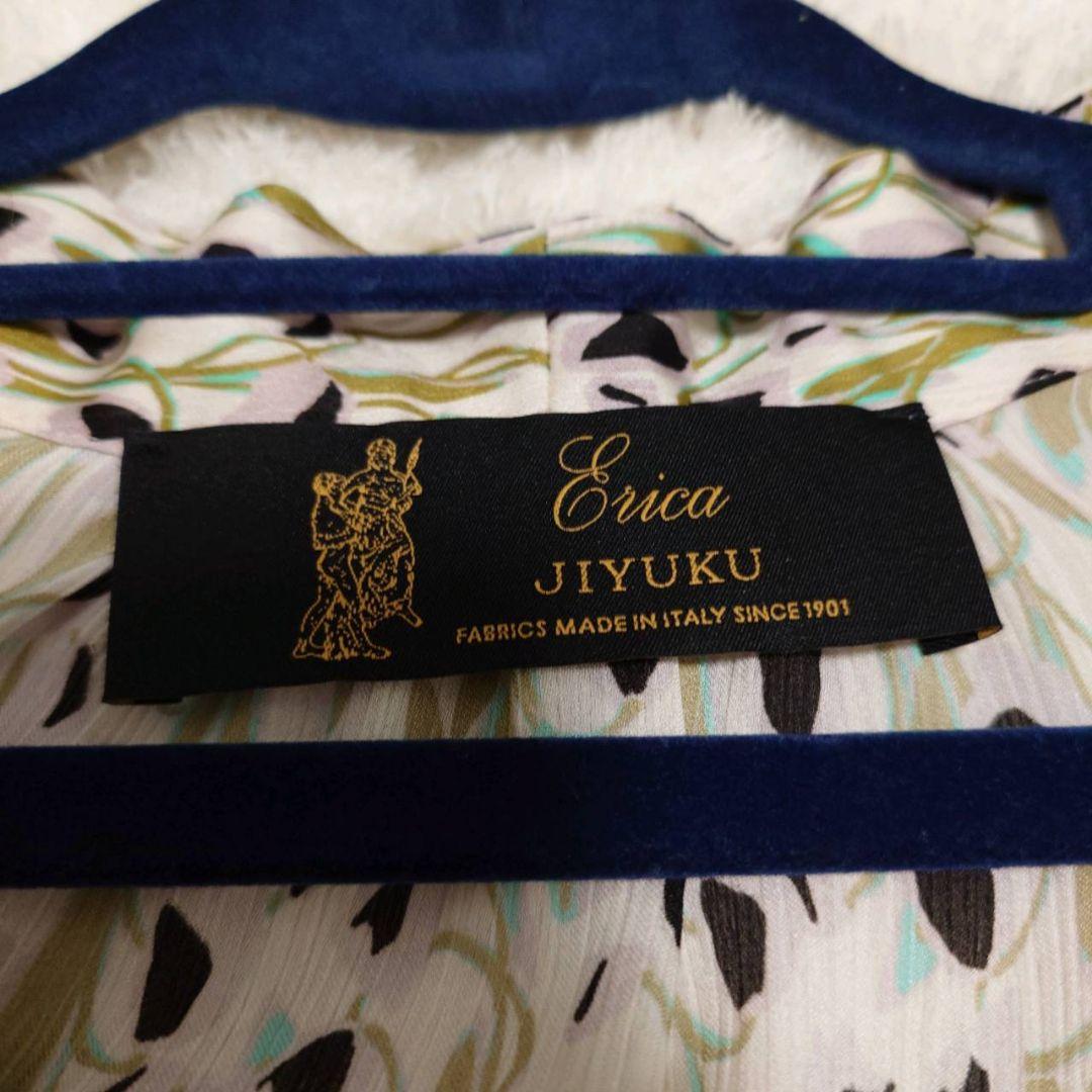 【美品】自由区 ERICA フラワープリント ワンピース サイズ40