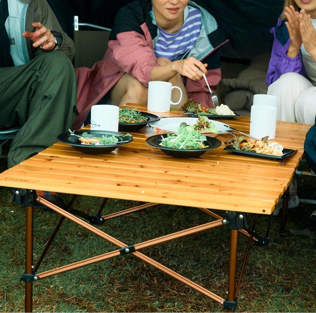 コールマン　ナチュラルウッドロールテーブルクラシック　110cm 2way