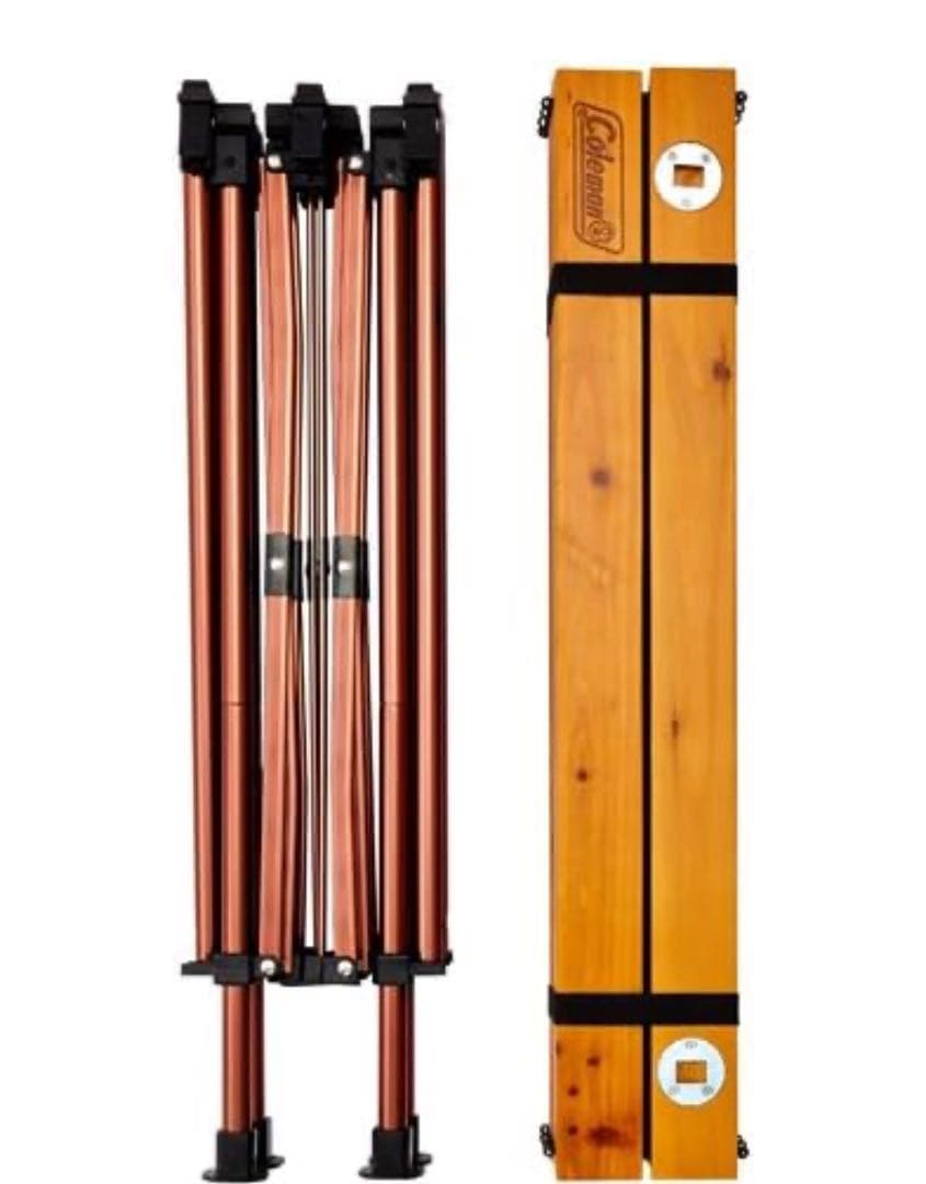 コールマン　ナチュラルウッドロールテーブルクラシック　110cm 2way