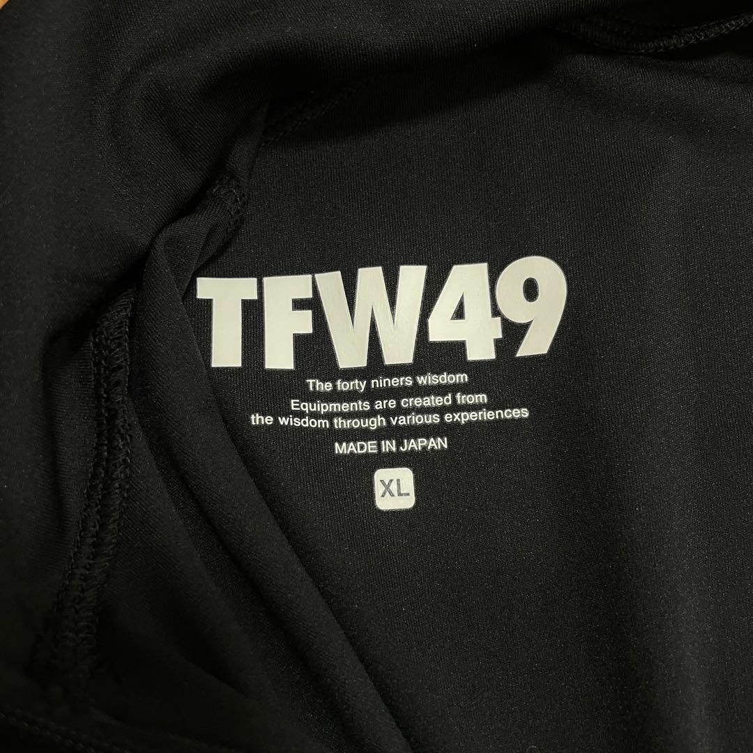 新品タグ付き　TFW49 ハーフジップ　ロングTシャツ XL ブラック　ゴルフ