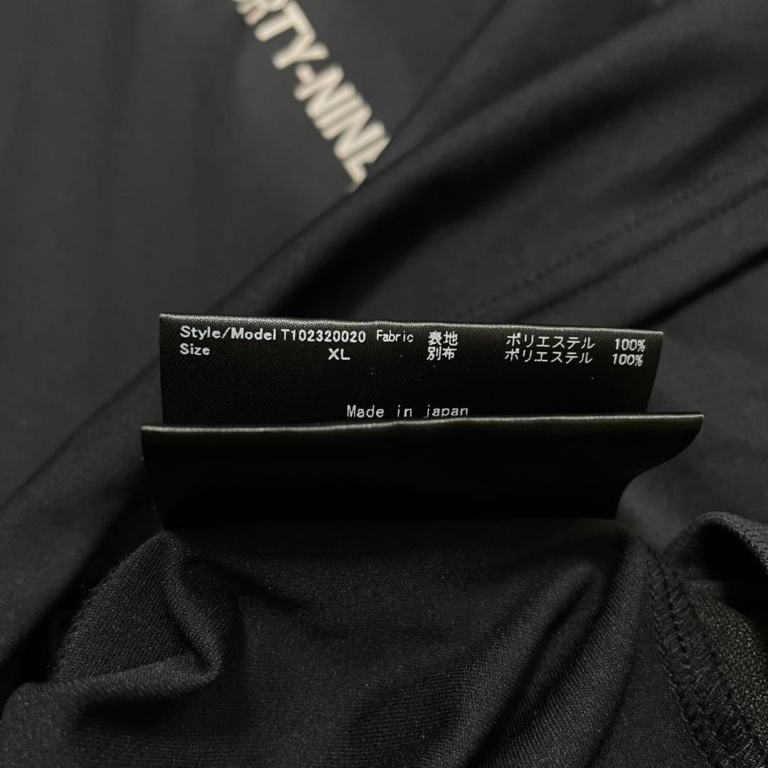 新品タグ付き　TFW49 ハーフジップ　ロングTシャツ XL ブラック　ゴルフ