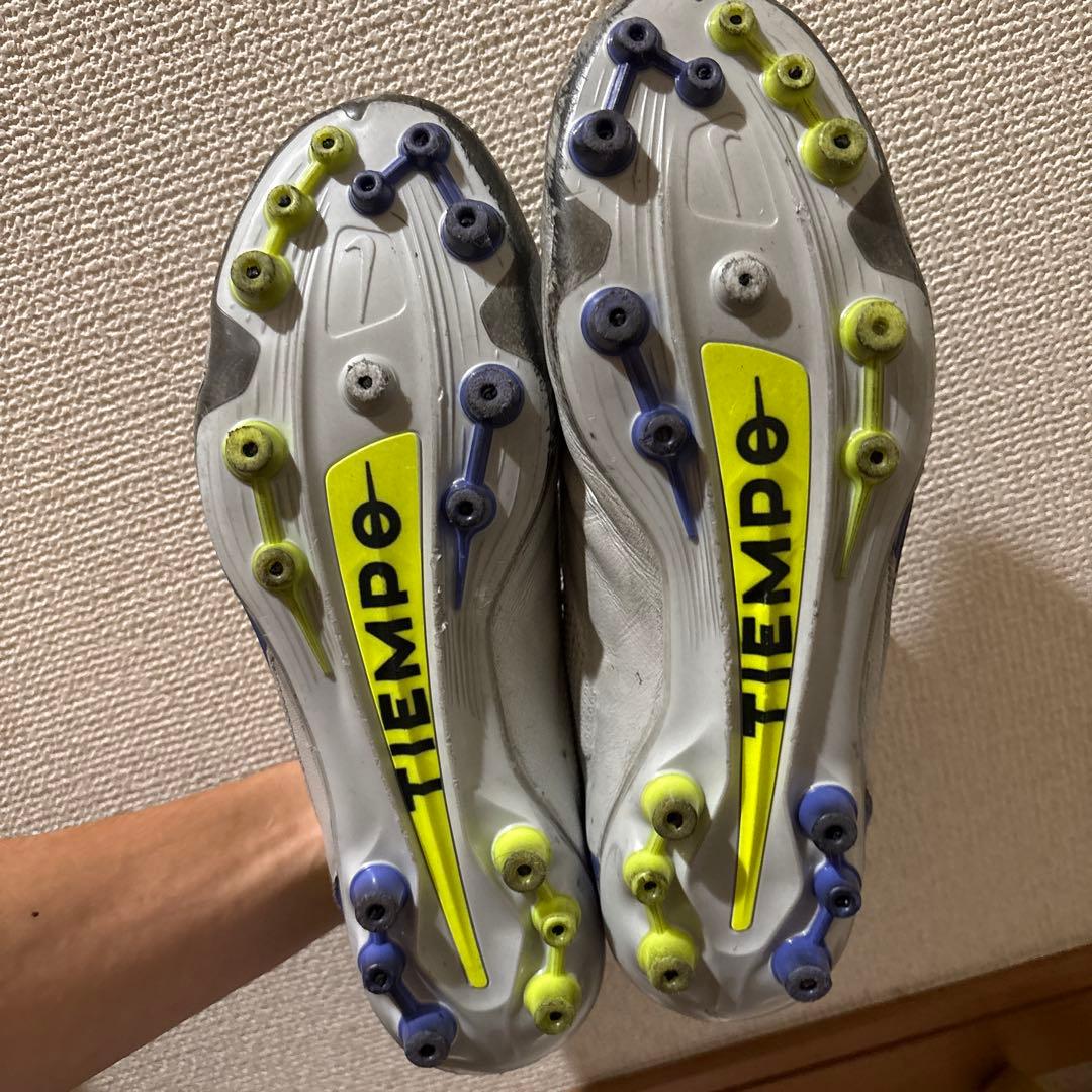 NIKE Tiempo スパイクシューズ グレー/イエロー