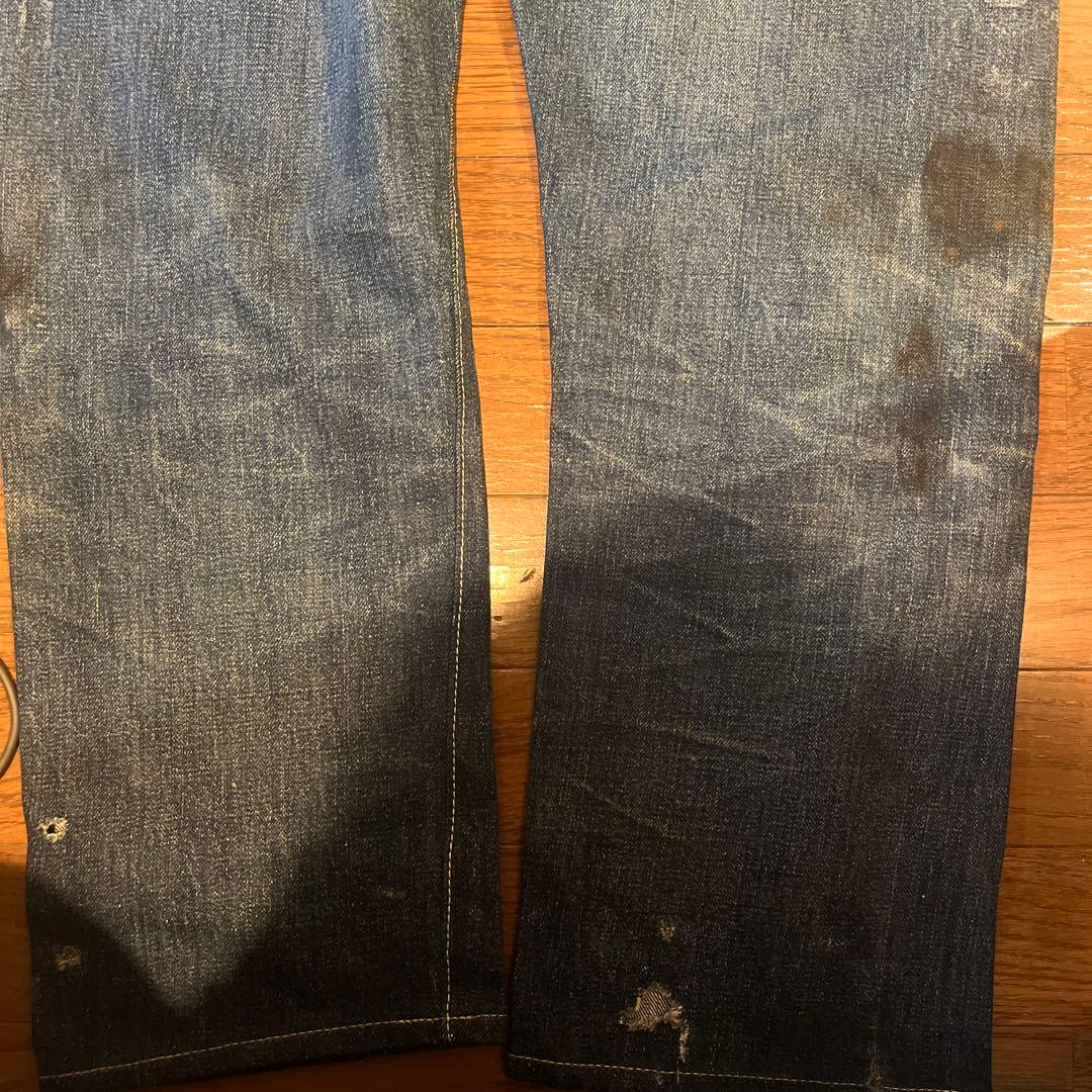 【*パ様 40s? levi's 501xx 革パッチ ビンテージ　ダブルエック