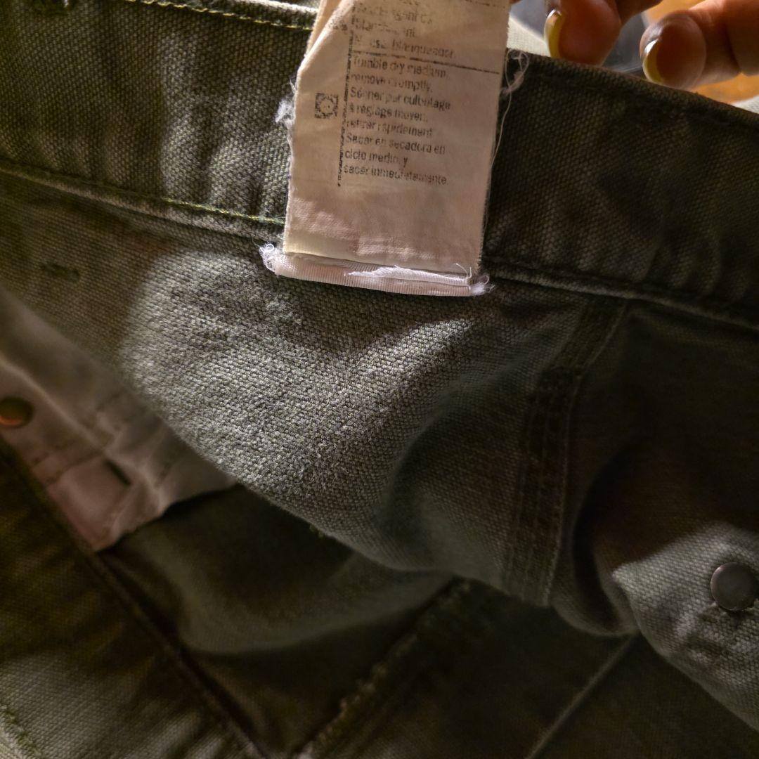 2007年メキシコ製　カーハート　ダブルニーブラック　ペインターパンツ　フェード