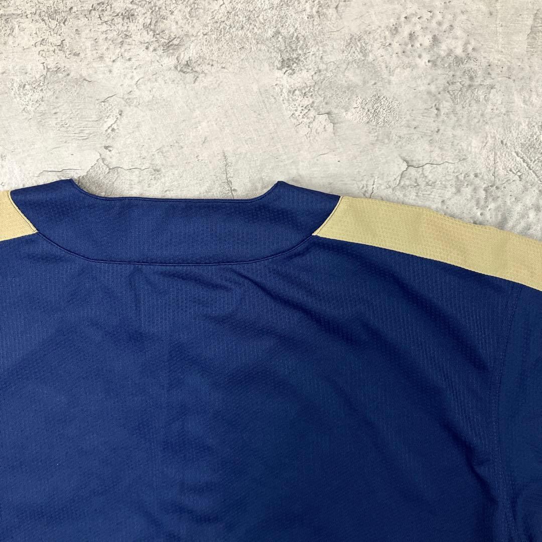 90s MLB アストロズ ベースボールシャツ スターター 古着 刺繍 紺 XL