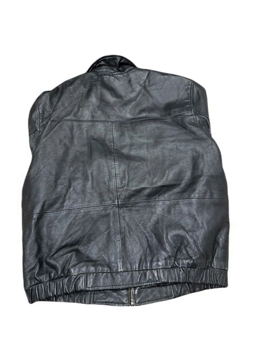 Croft&Barrow 短丈レザージャケット スウィングトップ型