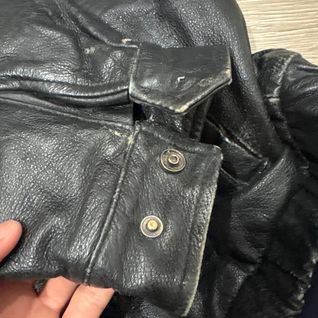 Croft&Barrow 短丈レザージャケット スウィングトップ型