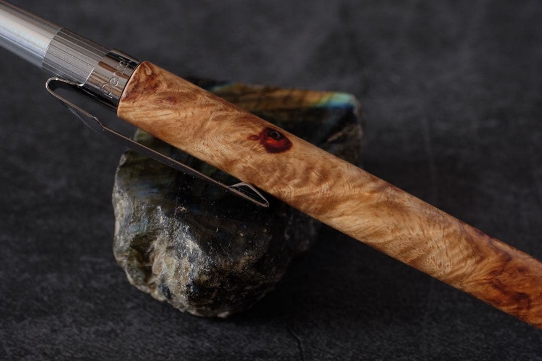 PG5木軸カスタム0206　高村杢工房 製図用シャープペンシル　花梨瘤