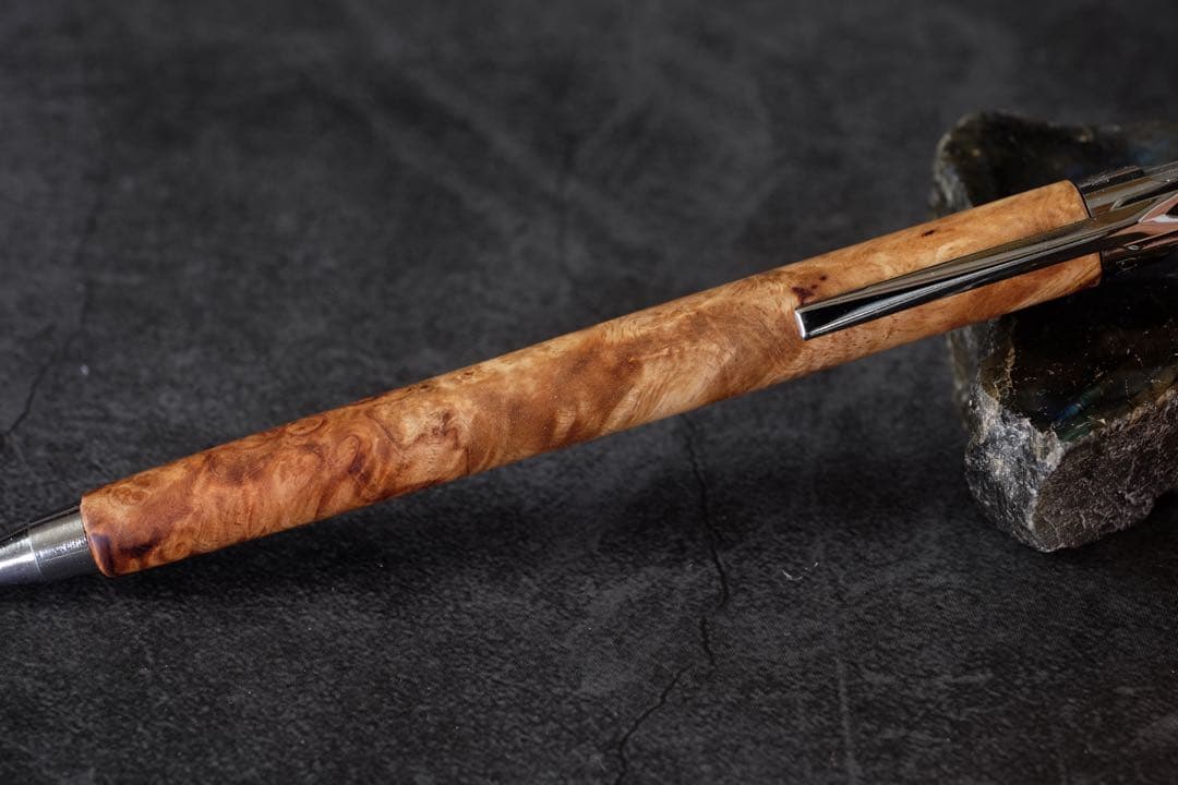 PG5木軸カスタム0206　高村杢工房 製図用シャープペンシル　花梨瘤