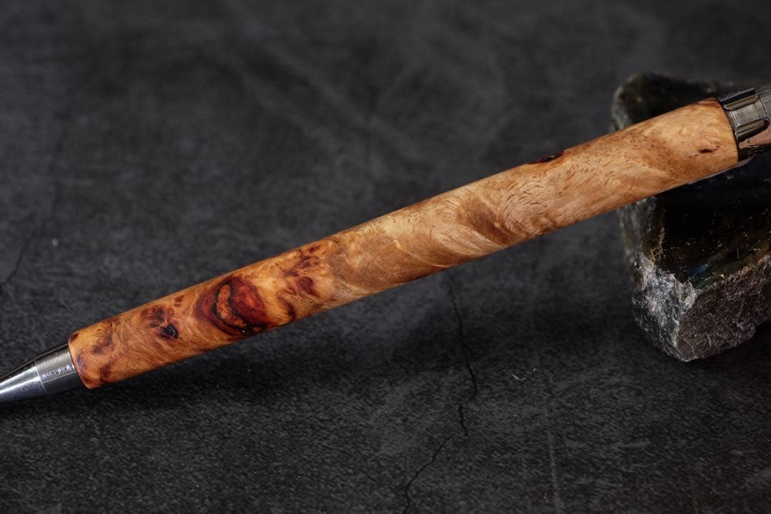 PG5木軸カスタム0206　高村杢工房 製図用シャープペンシル　花梨瘤