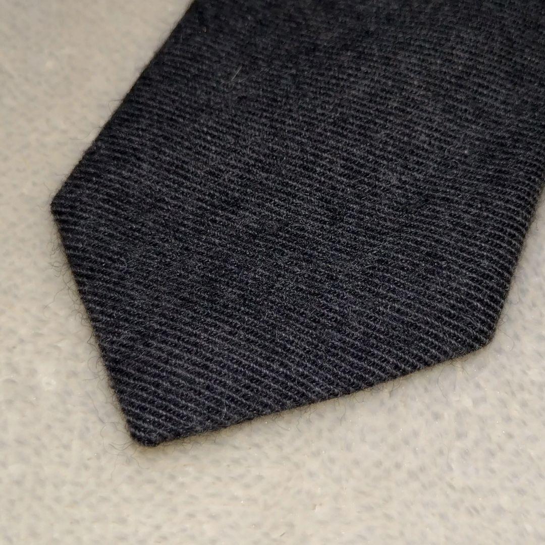 極美品■MARNI　マルニ　ネクタイ　ウール系 グレー×ブラック　ナロータイ