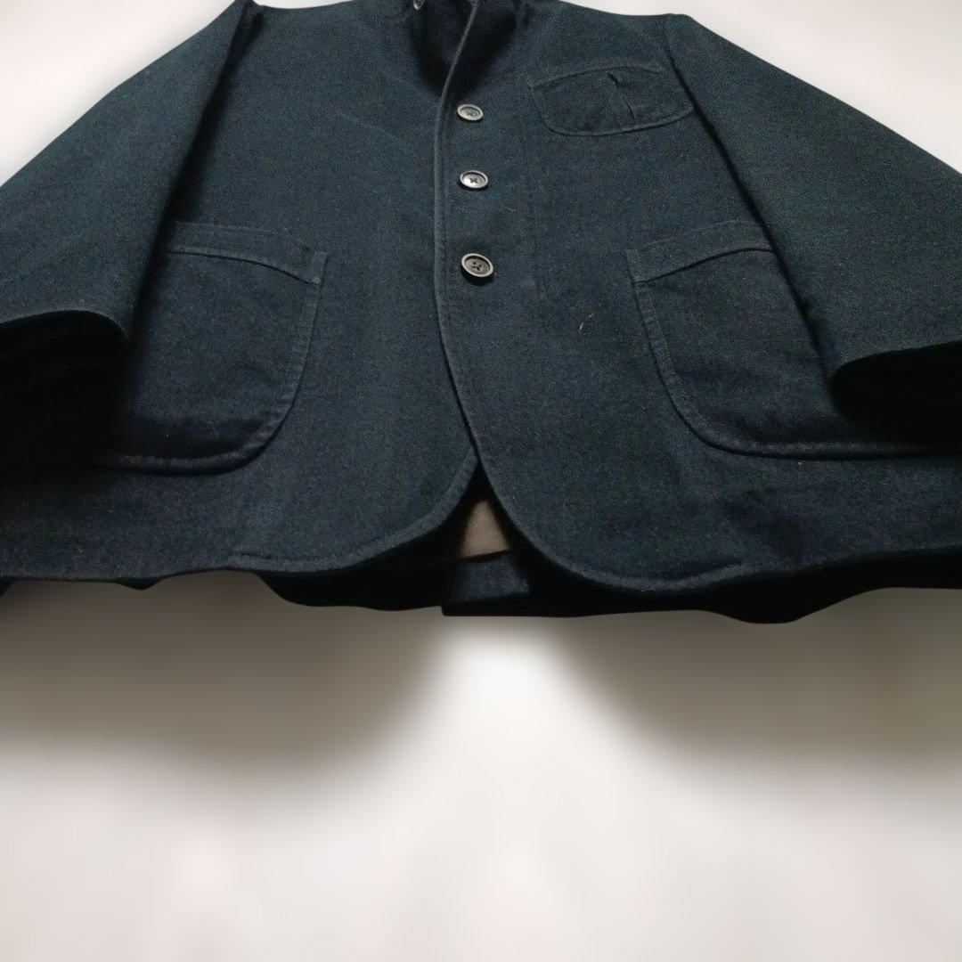 【高級シルク50%】ダーバン ZEPHYR 多機能ポケット ジャケット 黒 L