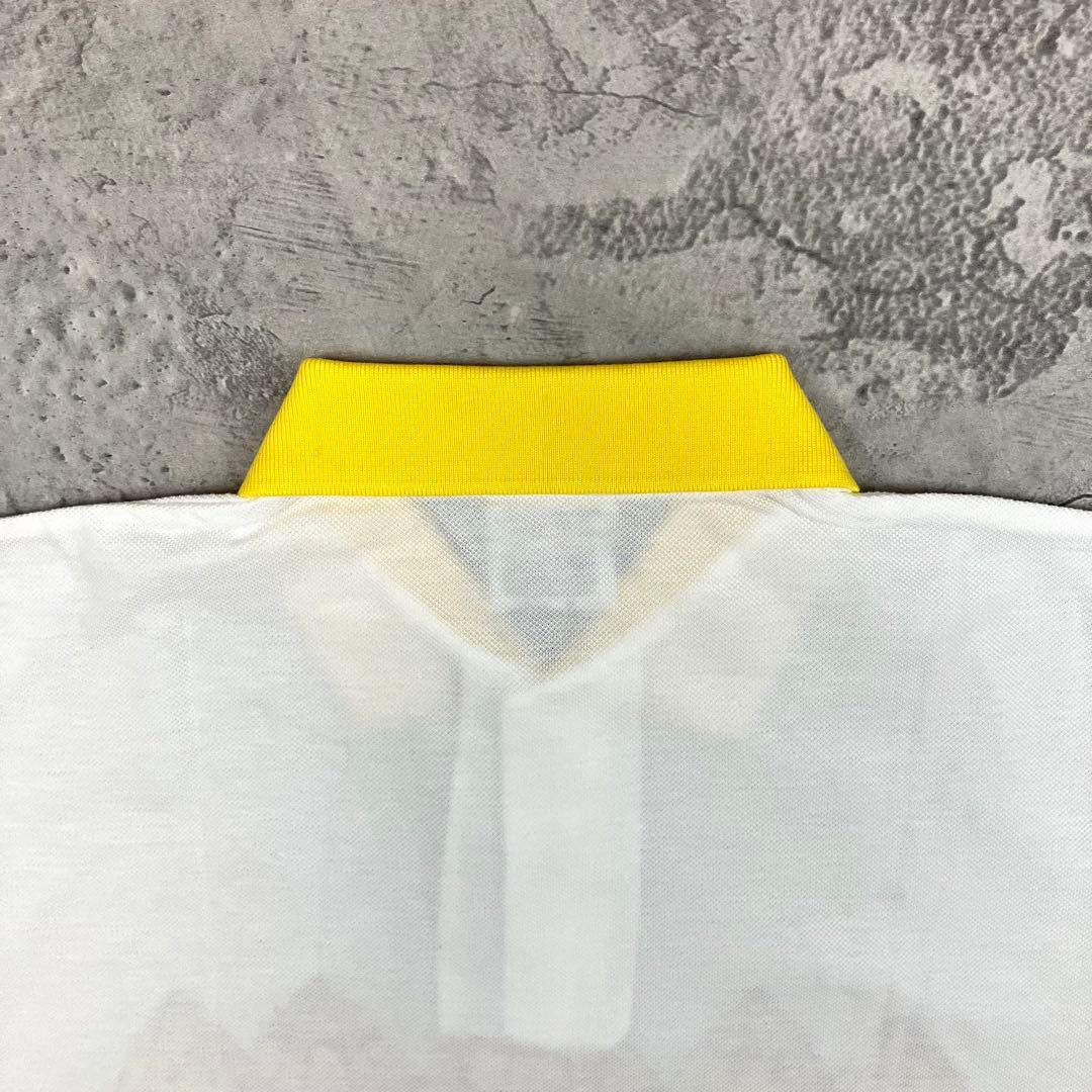 90s 清水エスパルス S-PULSE ポロシャツ 古着 レトロ ホワイト M