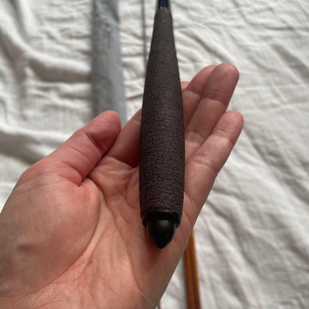 紀州和竿　ヘラブナ竿　孤舟　硬式　鶺鴒　1974年作　4継12尺5寸