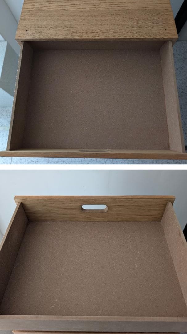 USED MUJI 無印 スタッキングチェスト 引出し4段 オーク材 美品