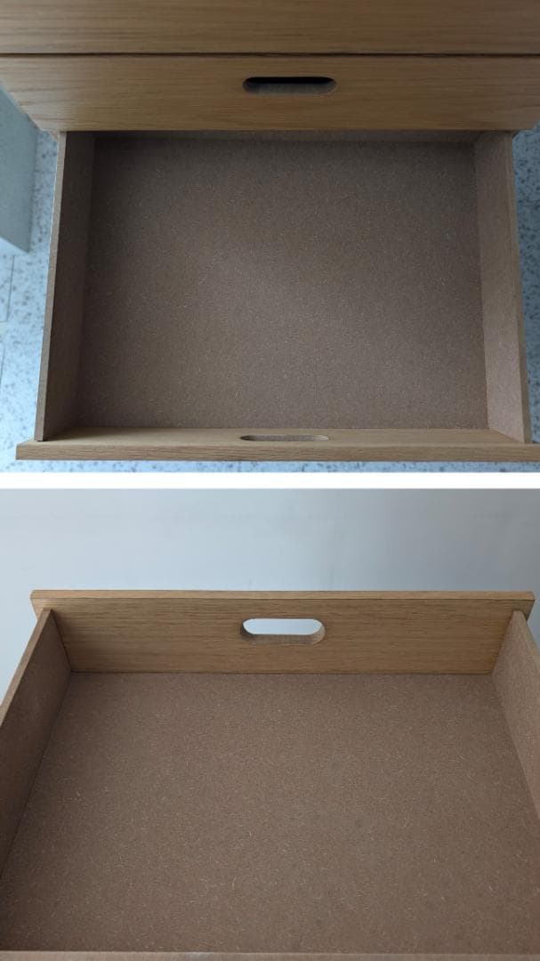 USED MUJI 無印 スタッキングチェスト 引出し4段 オーク材 美品