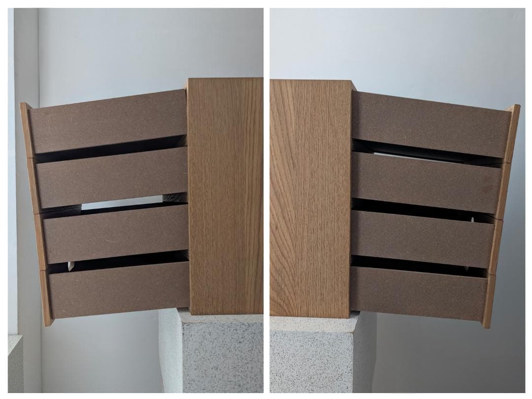 USED MUJI 無印 スタッキングチェスト 引出し4段 オーク材 美品