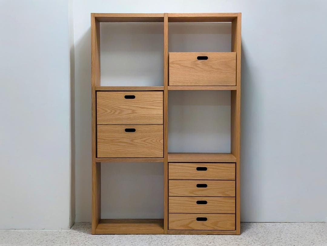 USED MUJI 無印 スタッキングチェスト 引出し4段 オーク材 美品