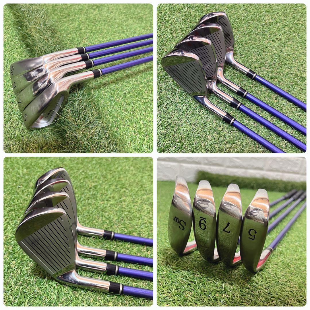美品 これからゴルフを始める方にオススメ レディースゴルフクラブ7本セット