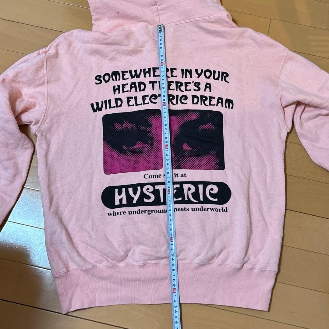 ヒス WILD ELECTRIC DREAM オーバーサイズパーカー ピンク