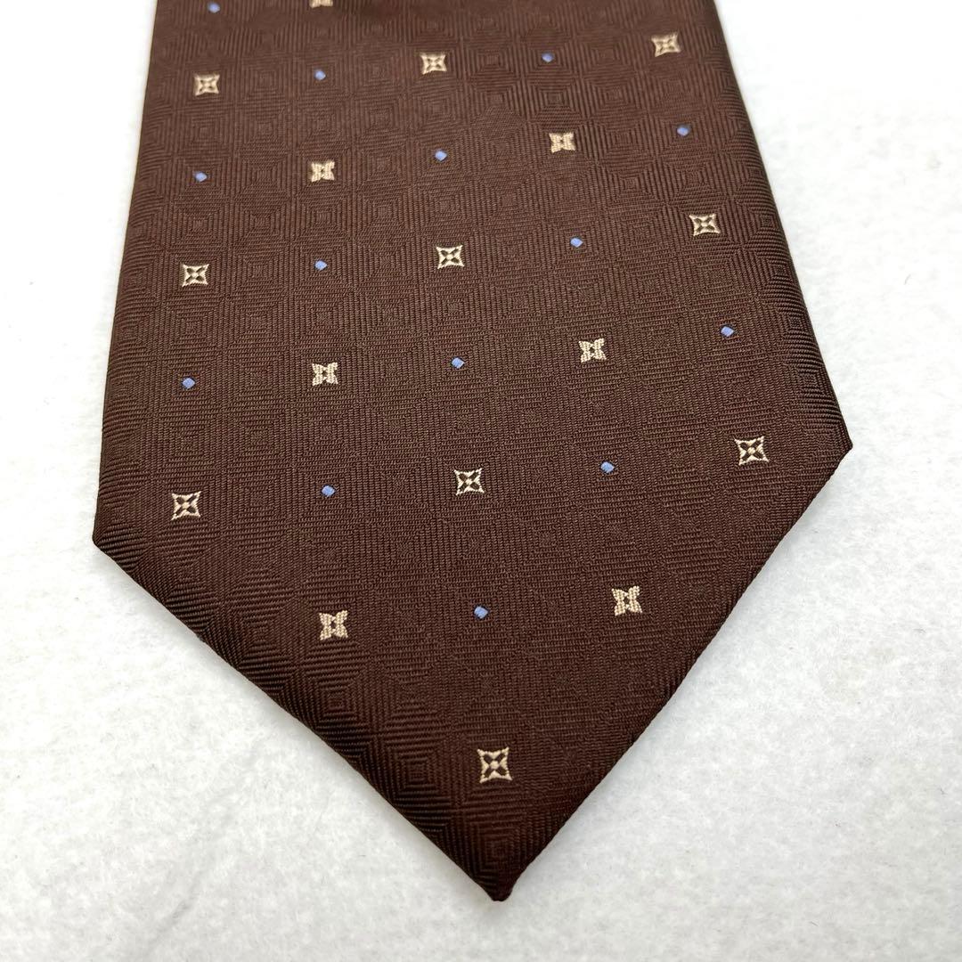 【T】美品✨土日限定LOUIS VUITTON ブラウン ネクタイ 未使用