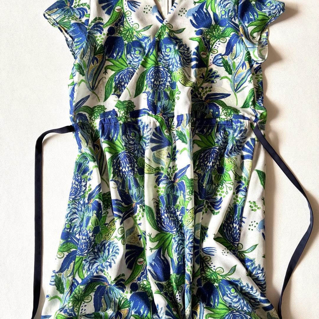 極美品✨Kay me ケイミー　現行　衿付きカシュクールワンピース　インナー付き