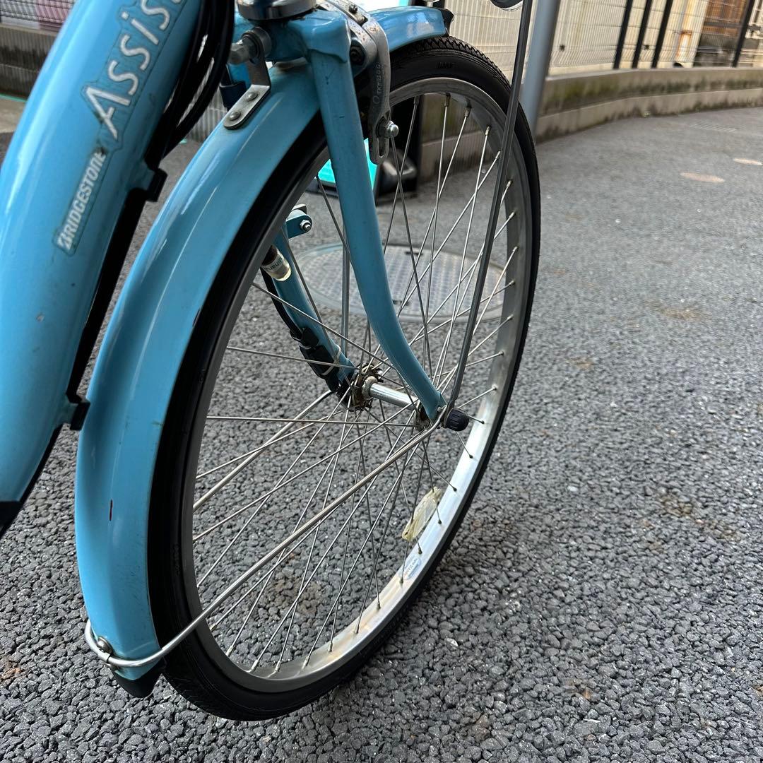 最終価格　ブリヂストン　電動自転車　アシスタ　24インチ　前カゴ付き