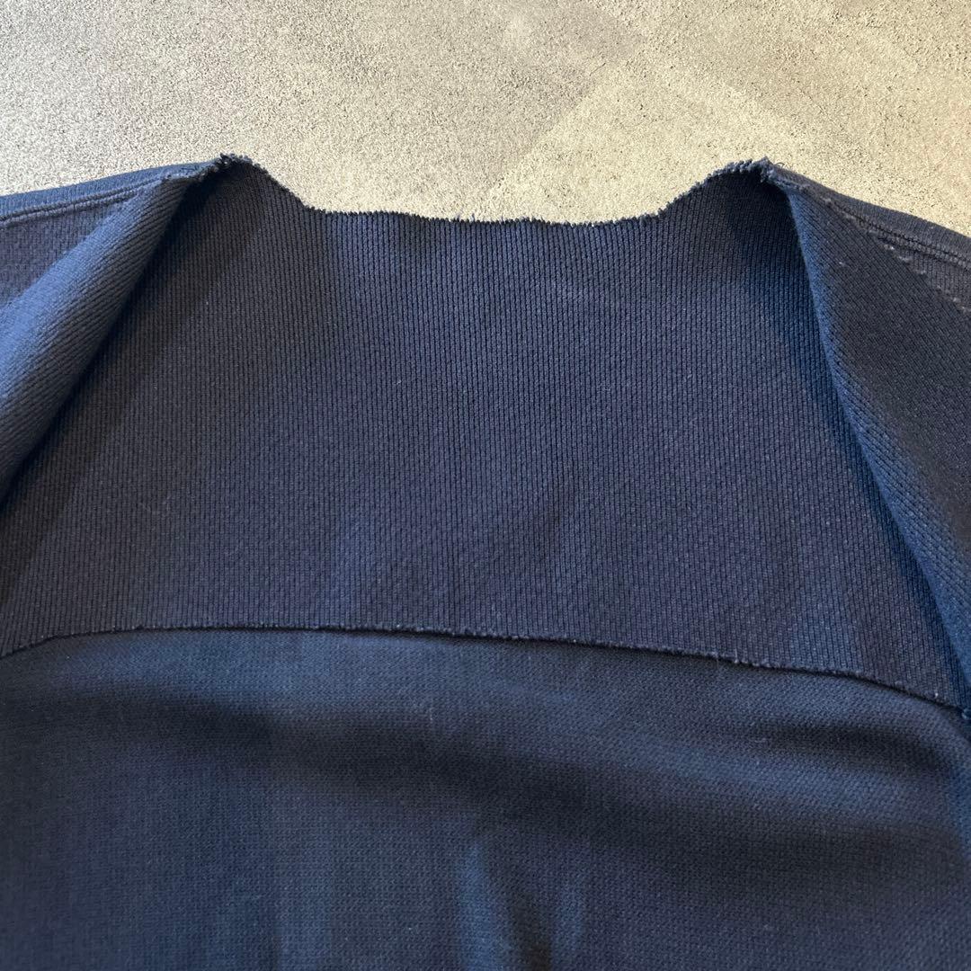 美品✨イッセイミヤケ Vネック ロング ジレ カットオフ ワンボタン コットン