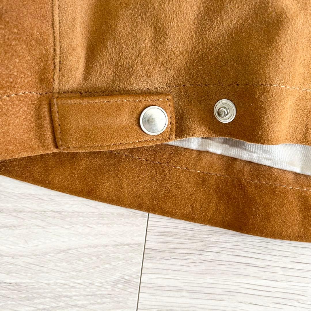 Edifice ゴートスエード　ジャケット ブルゾン　ブラウン　茶色　Lサイズ