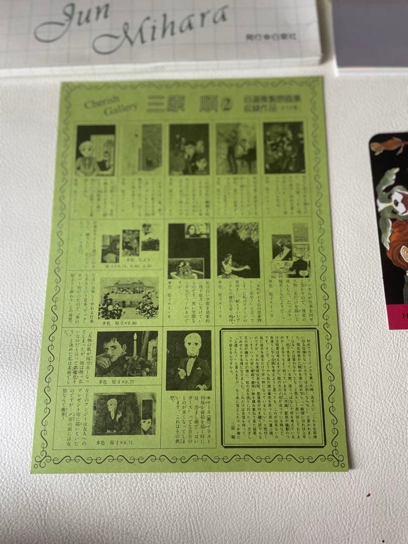 白泉社 チェリッシュ・ギャラリー 自選複製原画集『はみだしっ子』その後 三原順2