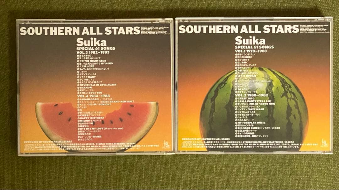 サザンオールスターズ　4枚組CD　ベストアルバム　すいか