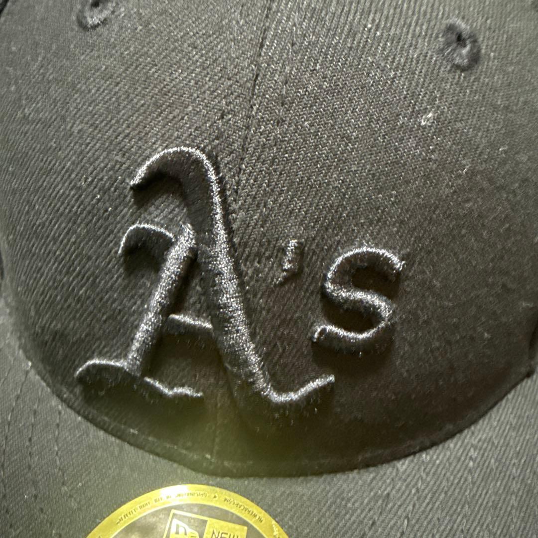 オークランド・アスレチックス 59FIFTY キャップ ブラック 7 3/8