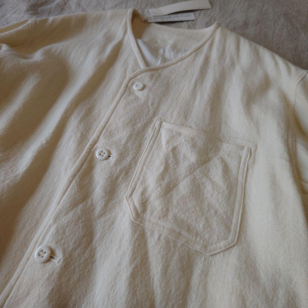 ゴーシュ ウールリネン Vネックカーディガン ジャケット