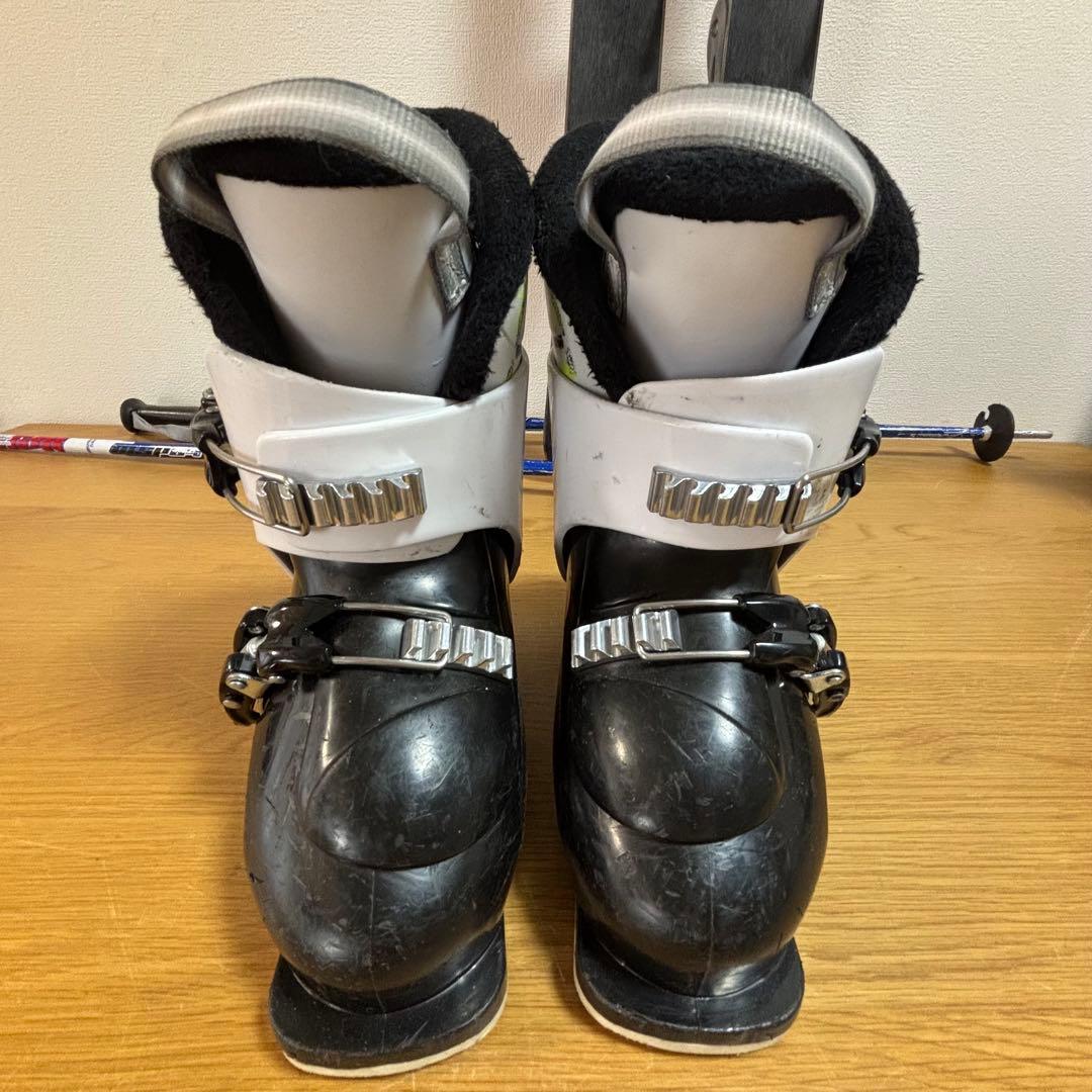 ジュニアスキー4点セット　ストック付　19-19.5cm