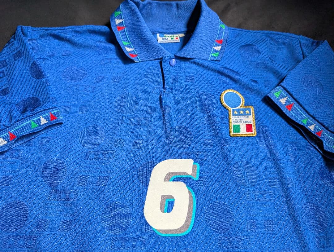 【当時物！】イタリア代表 /バレージ/H/94年Wモデル