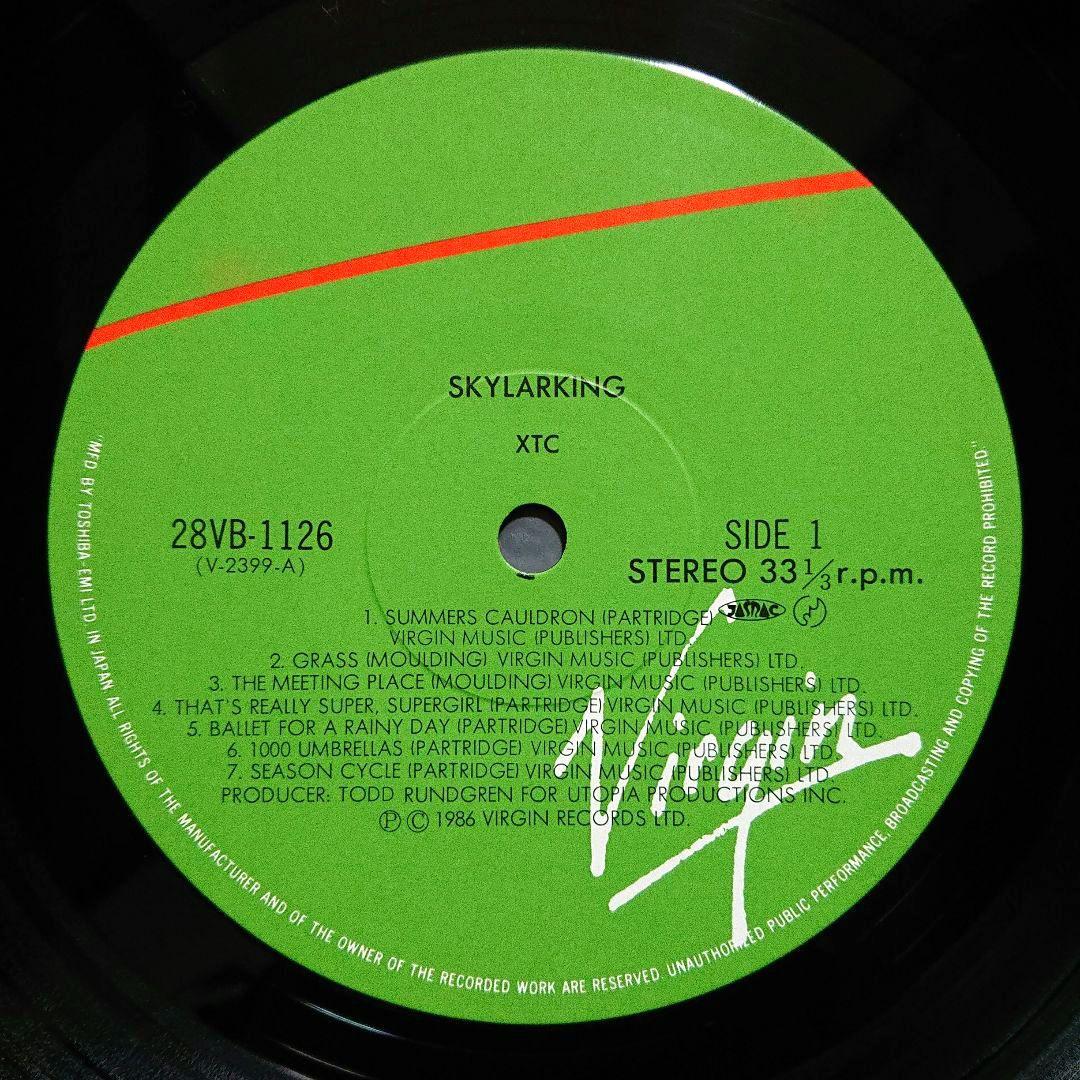 XTC – スカイラーキング・1986 Japan LP