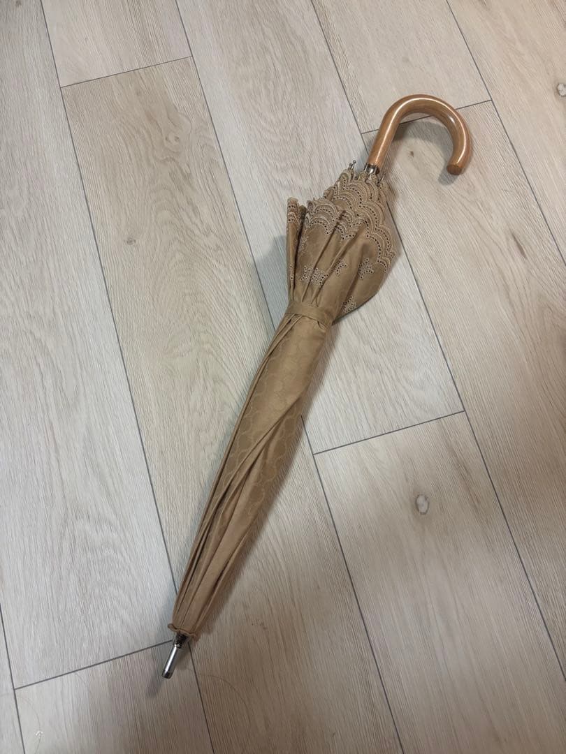 CELINE ベージュ 日傘 長傘