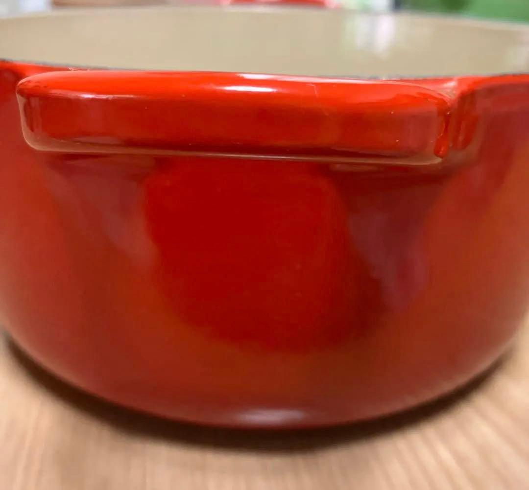 【美品】ル・クルーゼ　鍋18センチ