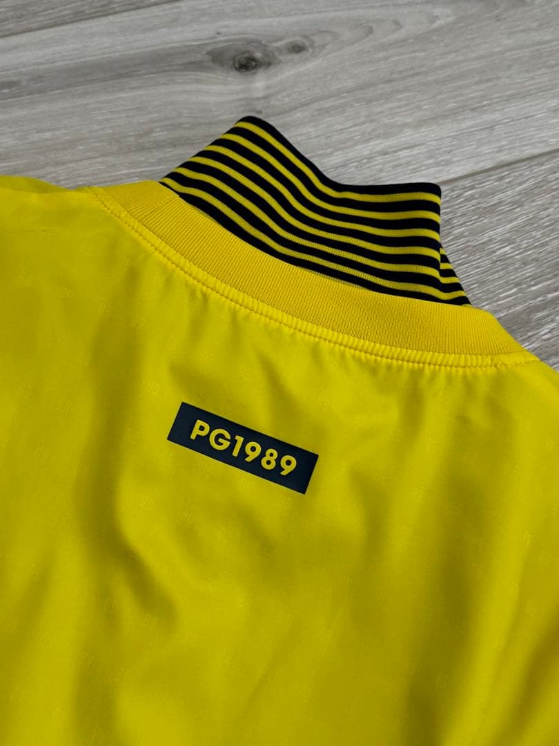 パーリーゲイツ ツインスニード 保温/防寒 メンズ ブルゾン 黄 紺　サイズ5