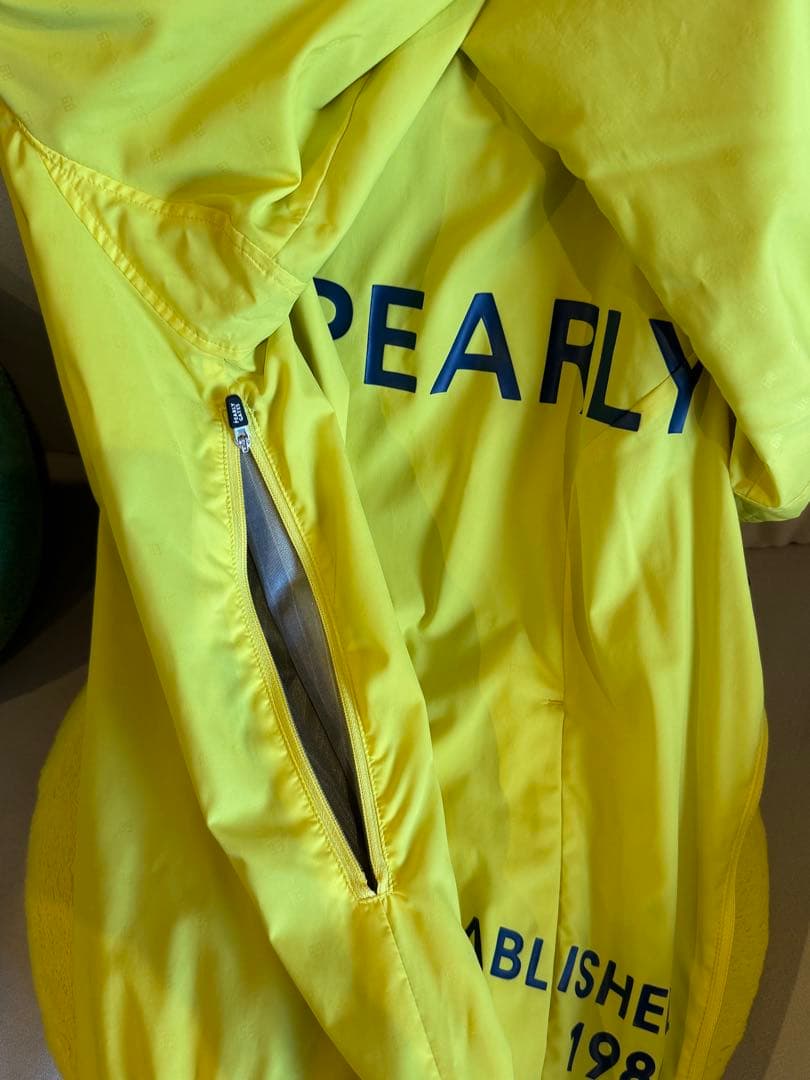 パーリーゲイツ ツインスニード 保温/防寒 メンズ ブルゾン 黄 紺　サイズ5