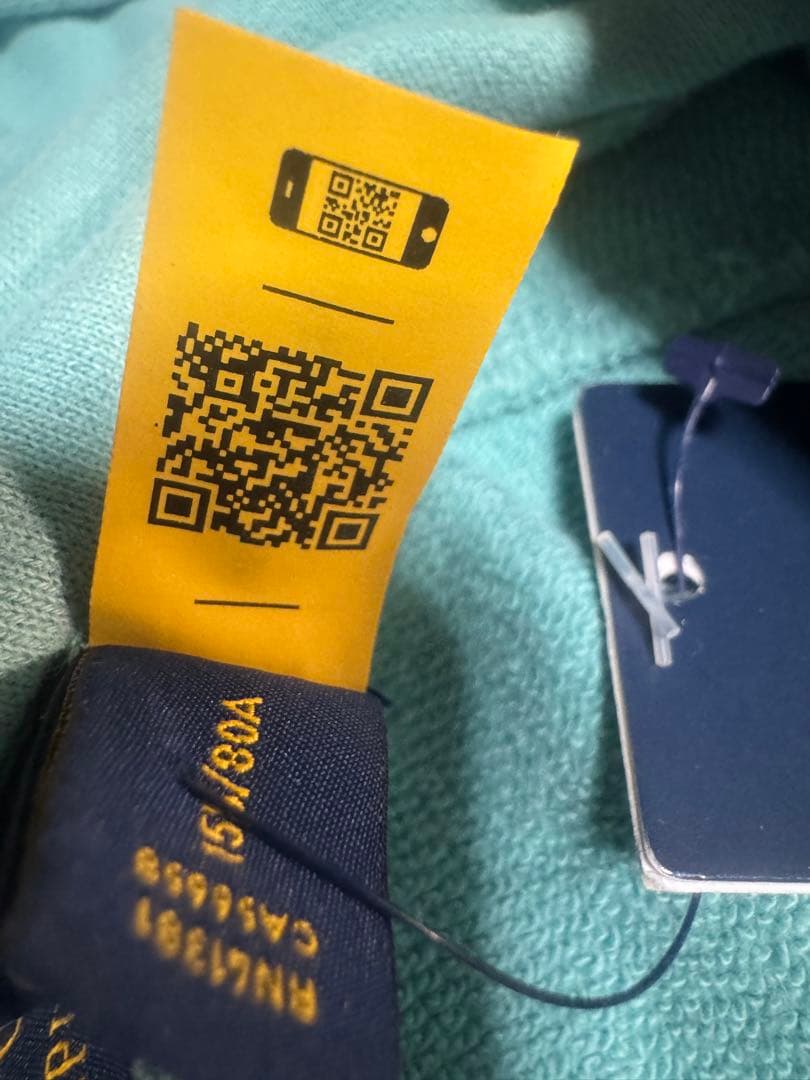 Ralph Lauren ターコイズ フード付きパーカー 新品