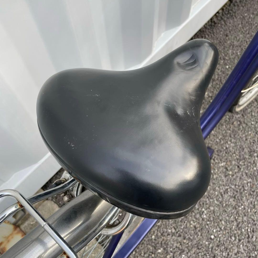 【都内/千葉市引取】ママチャリ 27インチ自転車 カゴ/鍵/ライト付