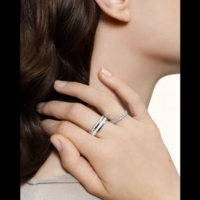 BOUCHERON キャトルラディアントリング ハーフ プルパヴェ